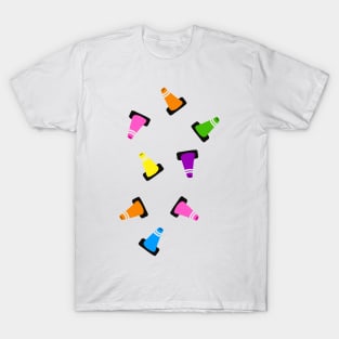 multi colored traffic cones T-Shirt